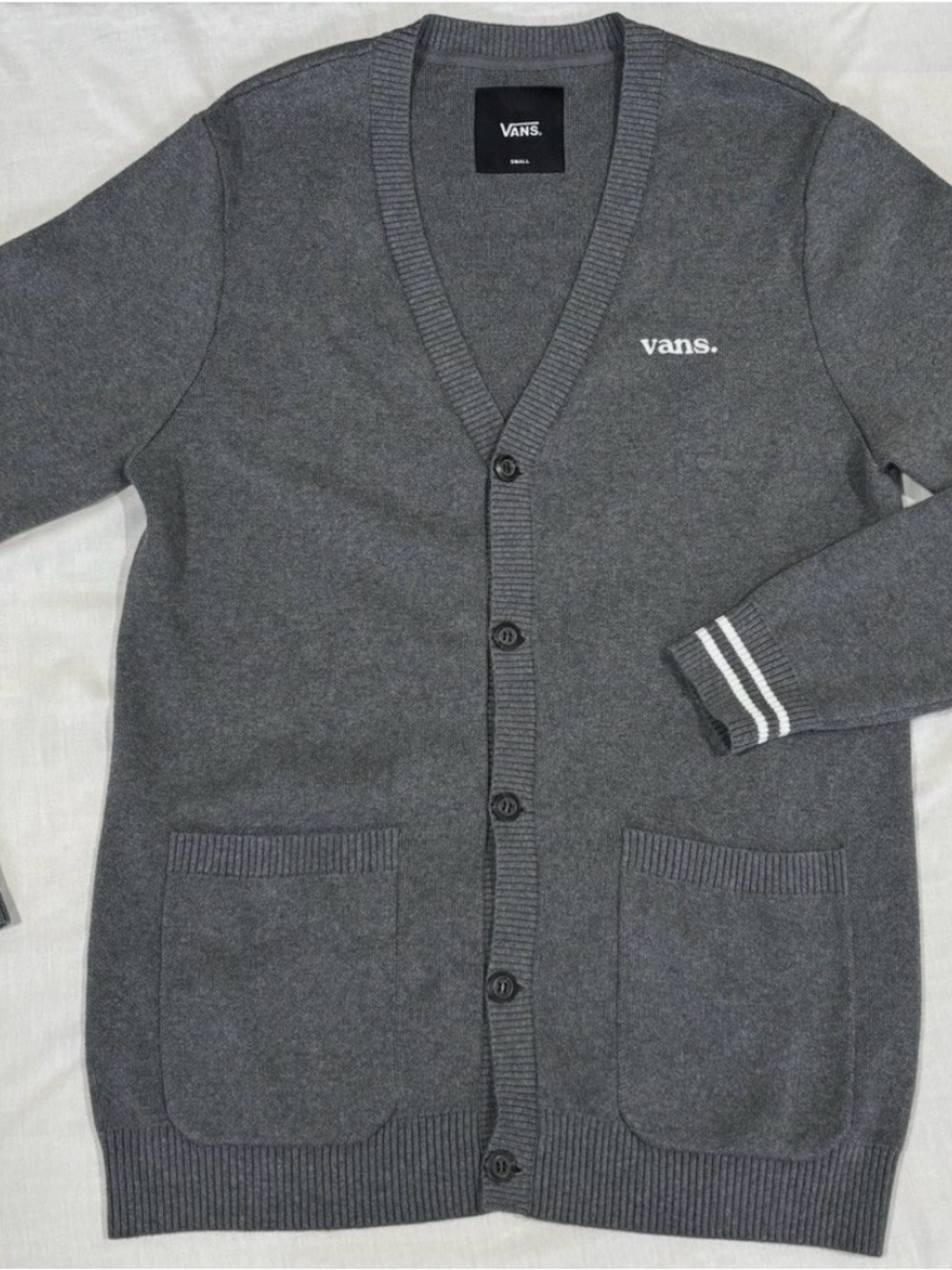 Vans Cardigan Men’s Sz Small Dark Gray Button Down